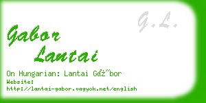 gabor lantai business card